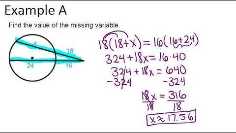 Segments from Secants: Examples (Geometry Concepts)