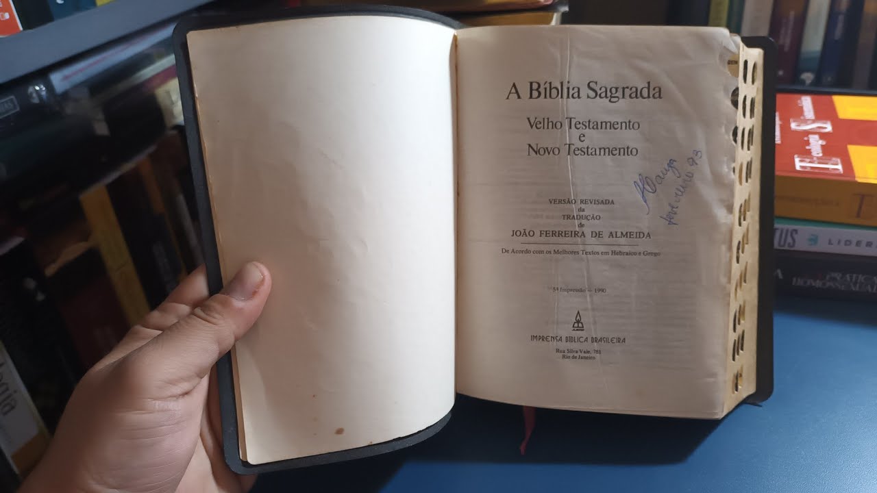 Biblia com dicionário e concordância IBB/Juerp 1990 (Almeira recebida) RELÍQUIA