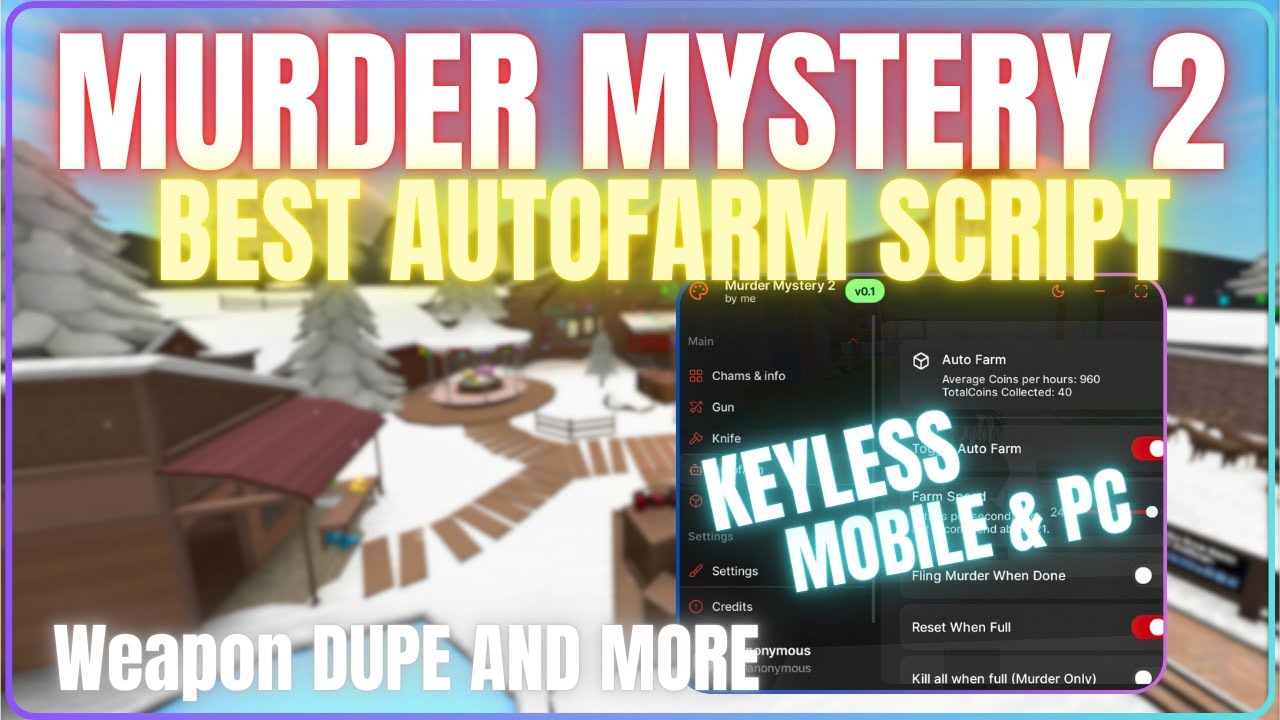 MM2 Script No Key! 🔪 | ❄️ AUTOFARM , ESP , AIMBOT ❄️ | Pastebin 2026