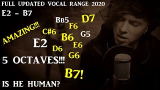 Piet Arion Vocal Range 2020 Eb2 - B7!!!