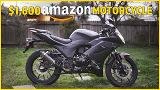 The cheap chinese motorcycle from amazon gets upgrades! i installed a
new slip-on shorty muffler which makes it look like serious bike
instead of chinese...