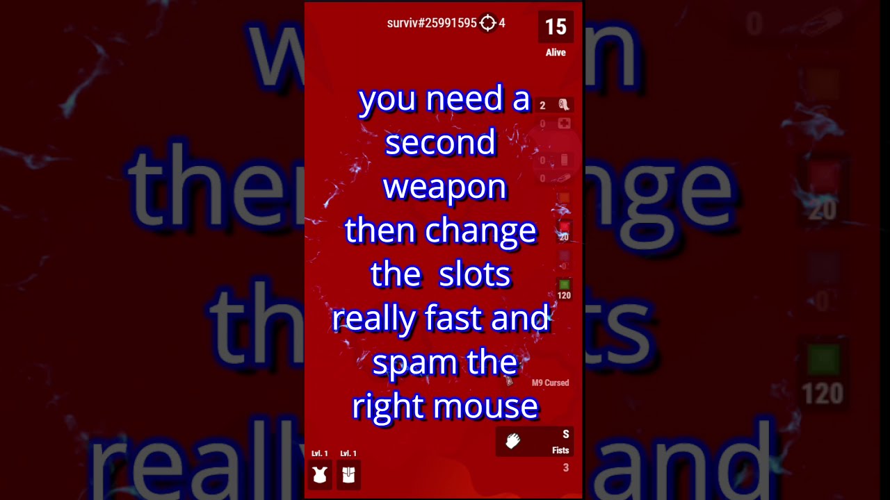 *GLITCH* Dropping the 🔥*CURSED M9*🔥 in SURVIV.IO