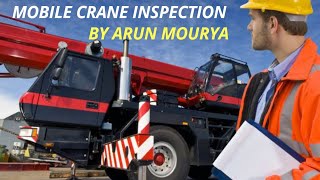 Mobile crane inspection full explanation.