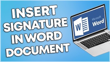 How To Insert Signature In Word Document