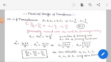EE 304 Transformer Design 1.5 Winding Design