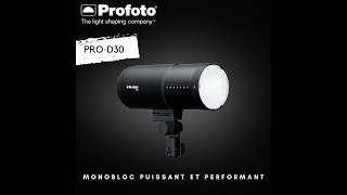 Profoto D30 : flash monobloc 500 Ws pour studio, portrait, mode et packshot
