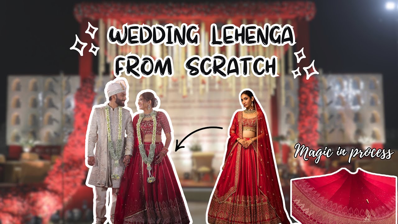 How I MADE MY WEDDING LEHENGA FROM SCRATCH | MY DREAM WEDDING OUTFIT | BANSI UNADKAT ❤️🧿