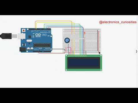 LCD display interfacing with Arduino uno 16x2 LCD display interfacing ...