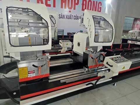 MÁY CẮT NHÔM 2 ĐẦU THẾ HỆ MỚI LH: 0976.494.383 - YouTube