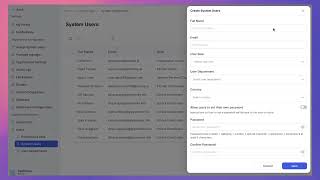 Assigning User Roles in Dalfin