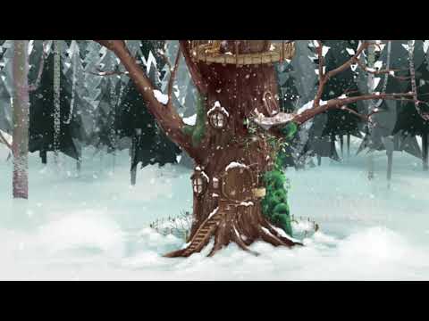 Winter snow forest animation | Yens treehouse