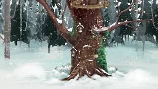 Winter snow forest animation | Yens treehouse