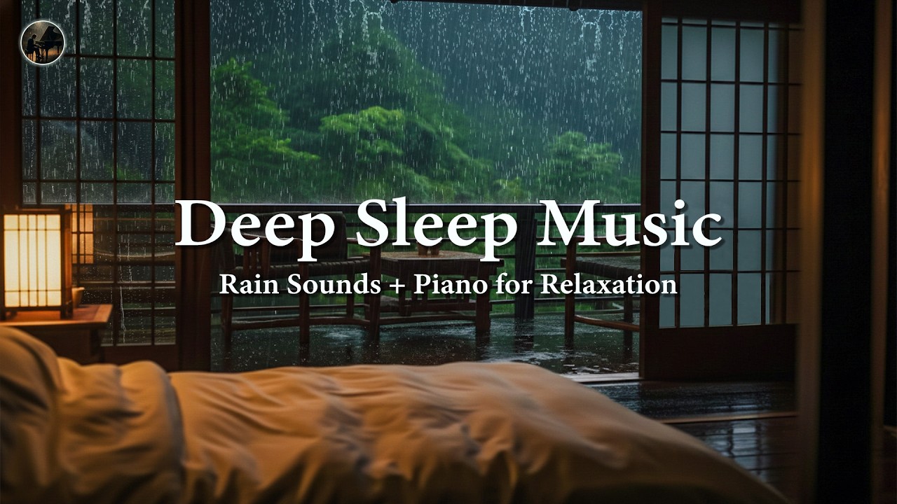 Soothing Piano and Gentle Rain Sounds ☔ Deep Sleep Music for Healing ...