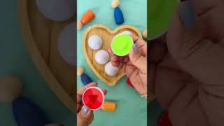 🫶 Oddly satisfying color sorting | toy 🌈🥳🤷‍♀️👏🐣😹 #shorts #fun #viral
