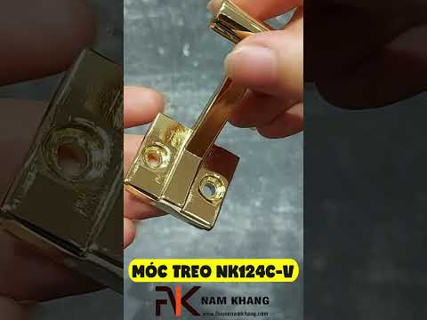 Móc treo tường cao cấp vàng bóng kiểu hiện đại NK124C-V
