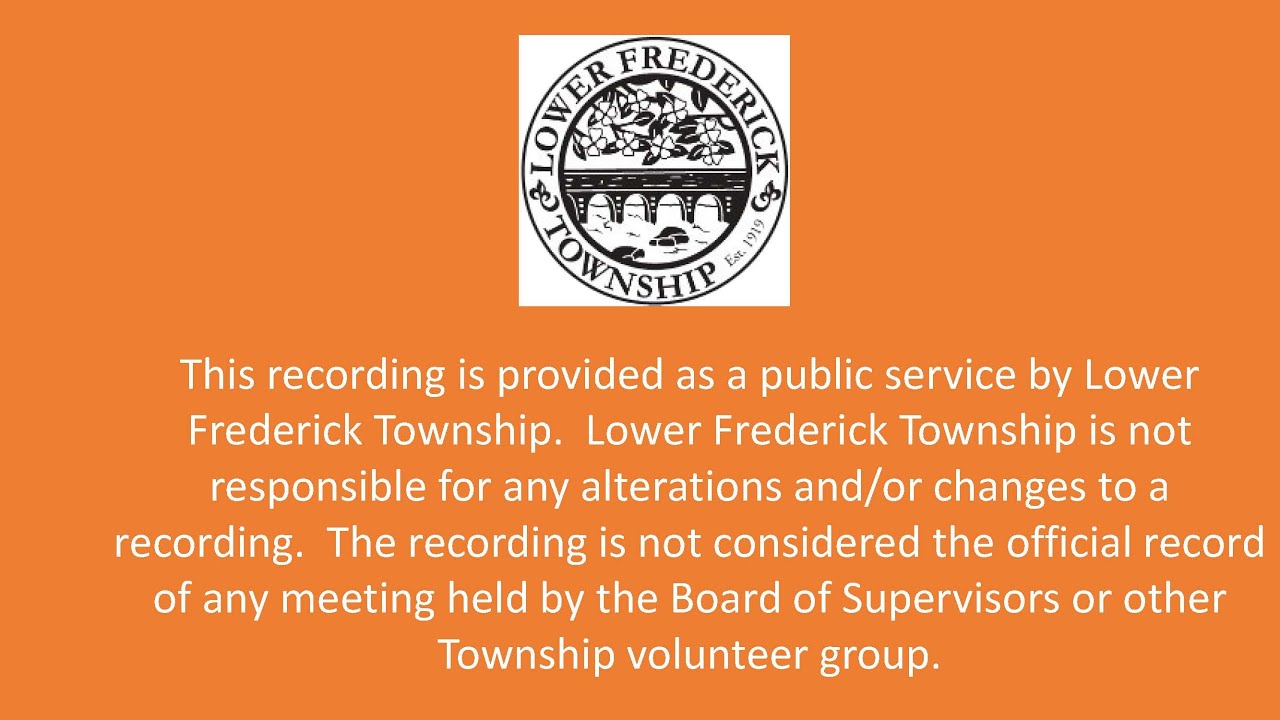 Board of Supervisors - November 5, 2025 General Meeting