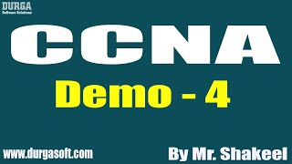 CCNA tutorials || Demo - 4 || by Mr. Shakeel on 30-12-2021 @11AM IST screenshot 1