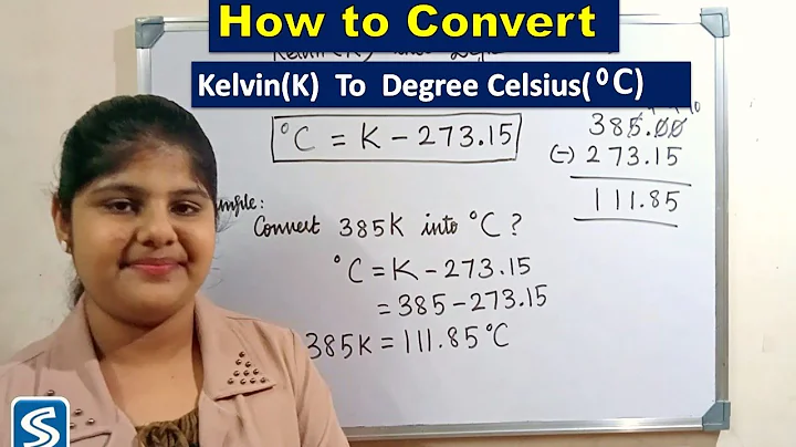Conversion of Kelvin to Degree Celsius | How to co...