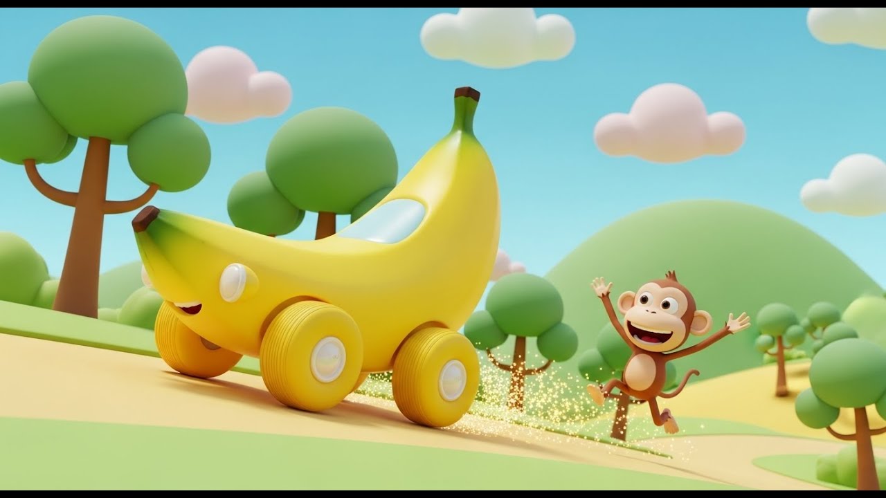 Monkey Song — Where’s My Banana Car? | Funny Animal for Kids | Silly ...