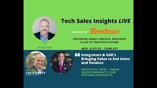 Tech Sales Insights LIVE featuring Ashby Lincoln, Veristor Systems