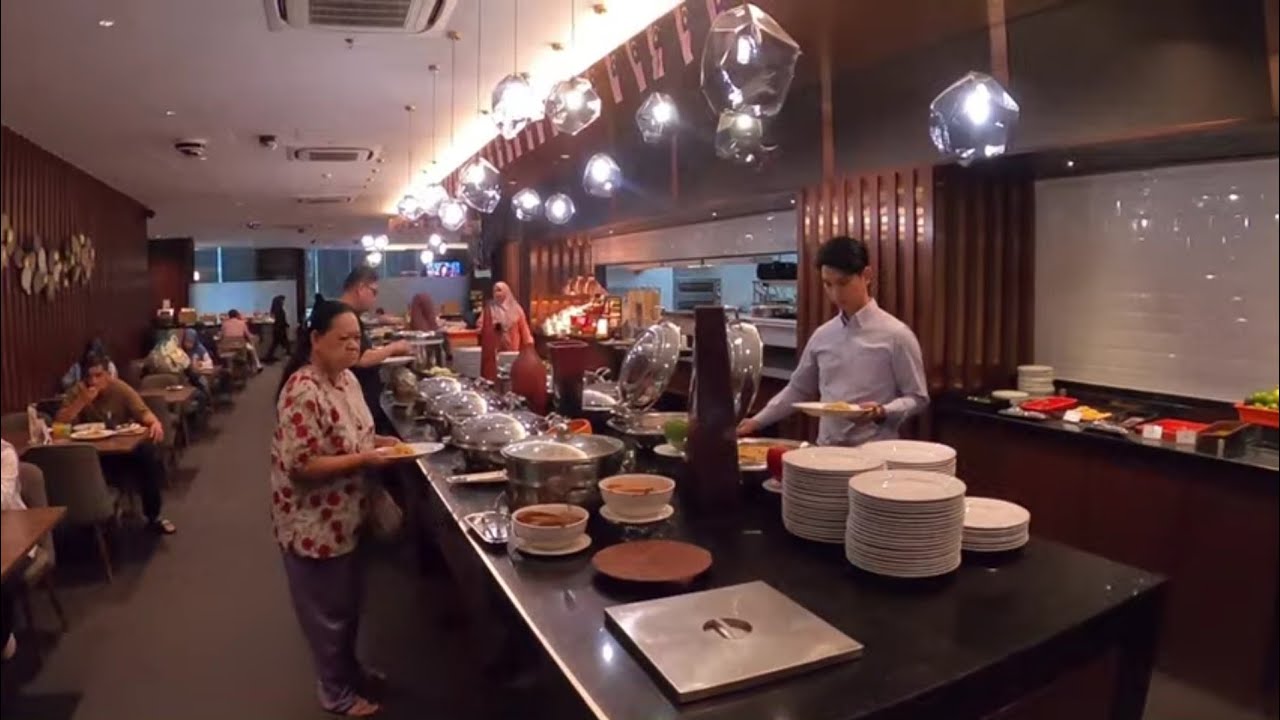 Restaurant at Hotel Perdana where I have my breakfast.  Kuala Lumpur.  Malaysia. 13 September 2023