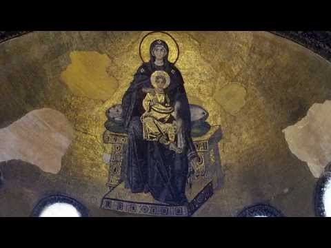Theotokos mosaic, apse, Hagia Sophia, Istanbul