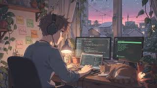 lofi jazz coding radio 🎷 smooth beats to code & study to ~ cozy rainy night