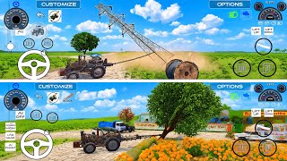 JCB Se Nariyal Tode 😱 | Road Par Ped Giraya | Juggad Tractor Se Pipeline Aur Tower Mission | IVS 3D screenshot 3