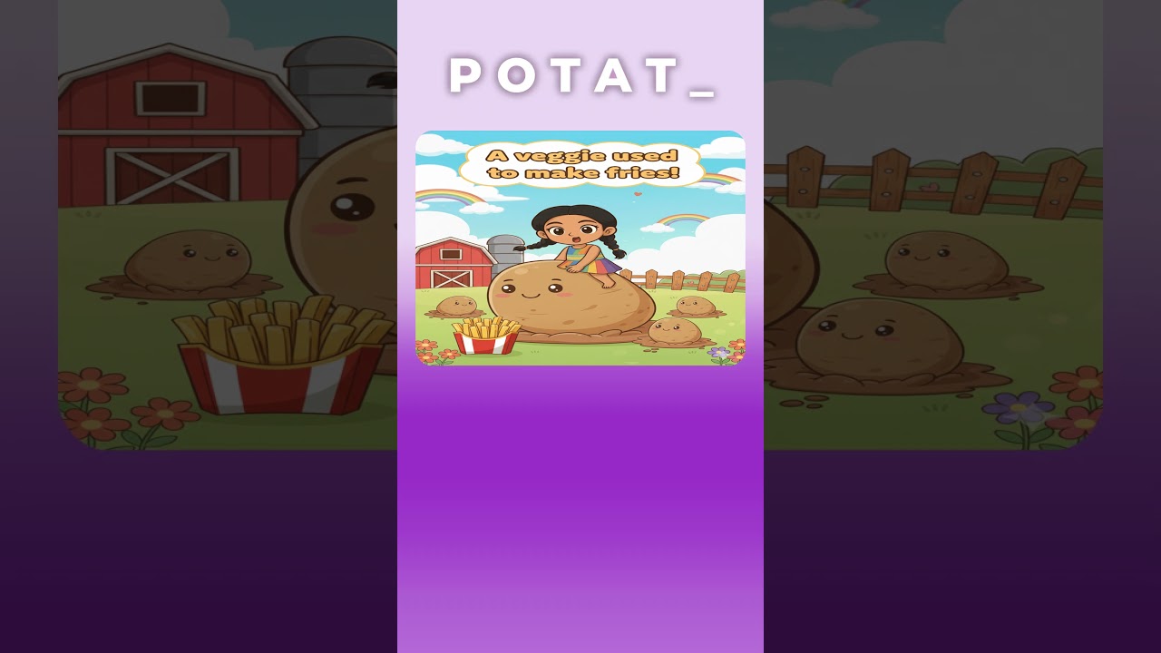 Can You Find the Potato? | Fun Vegetable MCQ for Kids