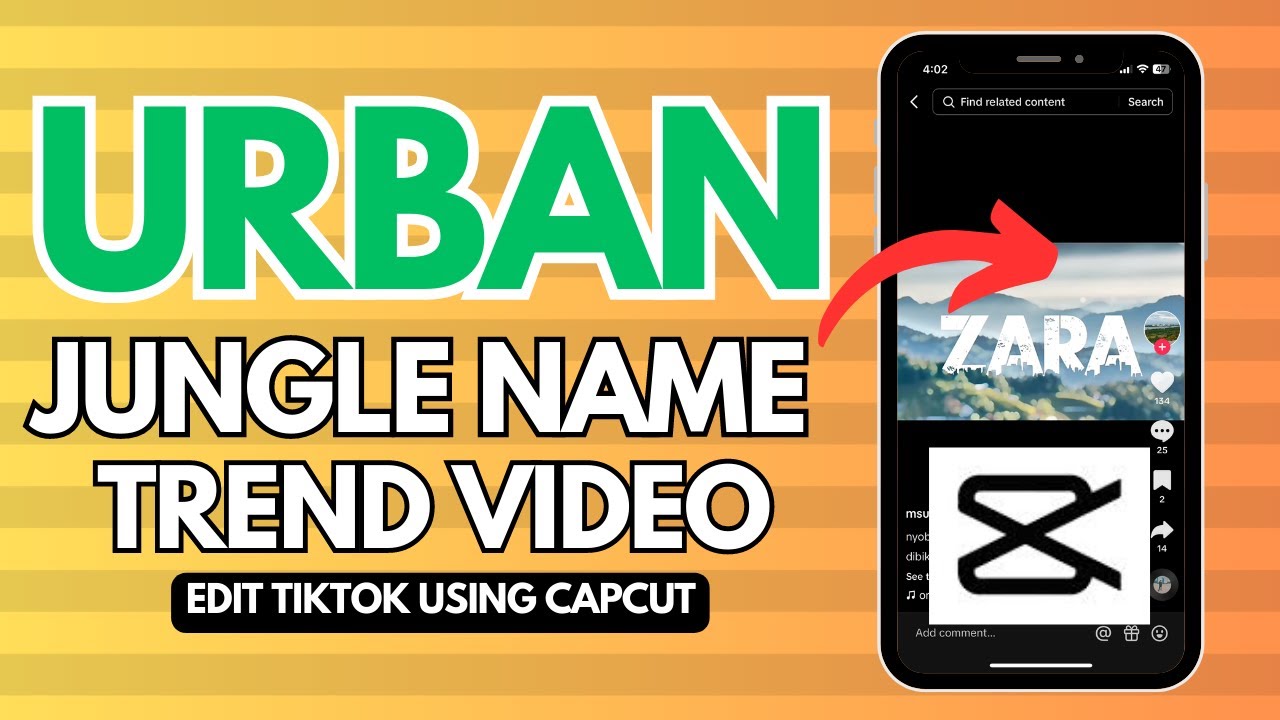 How To Create the Urban Jungle Name Edit Trend Video On Tiktok Using Capcut (2023)
