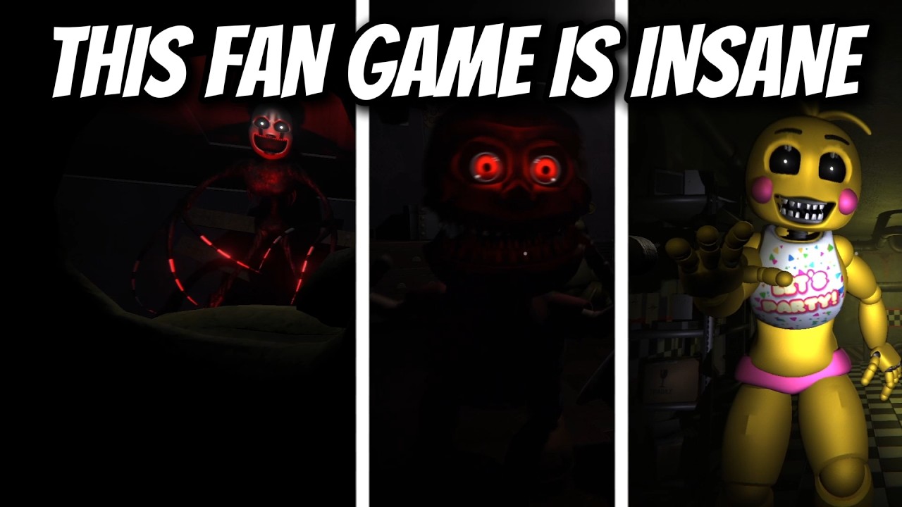 This fnaf fan game is crazy hard - The glitched attraction part 1