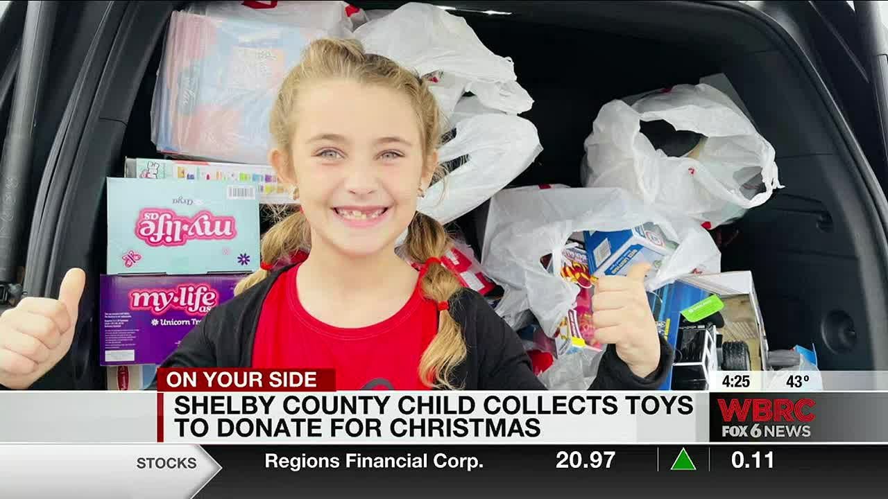Shelby Co. child collecting toys to donate for Christmas YouTube