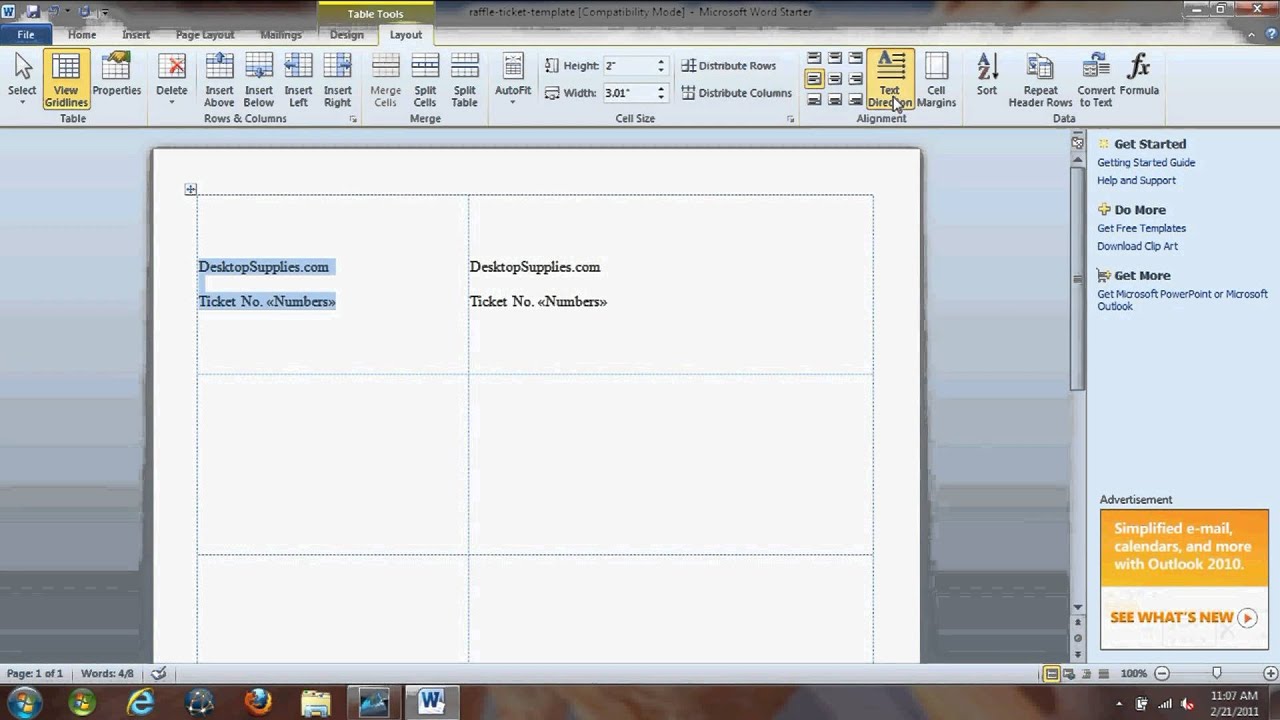 numbering-raffle-tickets-in-microsoft-word-2010-youtube