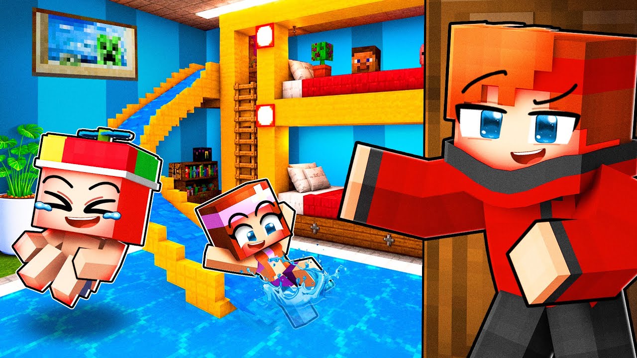 J'ai construit cette CHAMBRE pour les ENFANTS de Talcacity sur Minecraft !