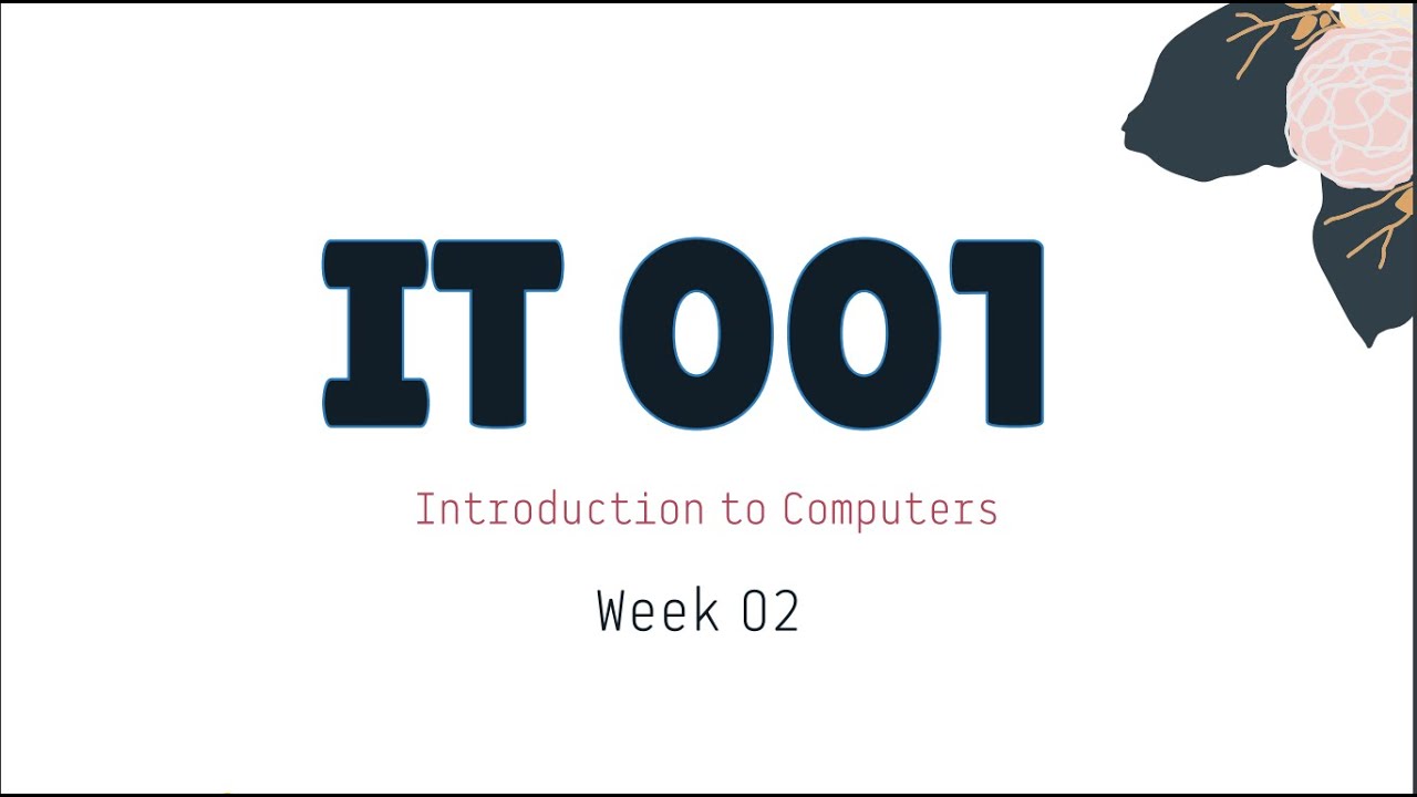 Week 02 IT 001 | KCST