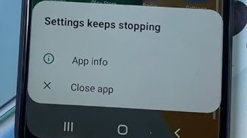 settings keeps stopping Samsung  A03 core