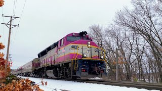 Northside Commuter Rail Train Through Fitchburg
