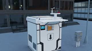 Drone Delivery 2.0: HEISHA T211 Rotating Cabinet with 6 Compartments for Efficient Logistics @heishatech