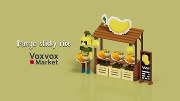 Voxel Art - Mango Sticky Rice Shop NFTs