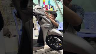 Dán keo nhám 3 lớp Honda Vision 2026 bản thể thao màu bạc nhám #dankeoxe #vision #vision2026