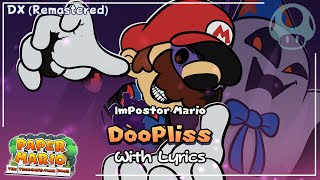 DooPliss Battle WITH LYRICS DX (Remastered)  PaPer Mario: The ThousandYear Door Cover