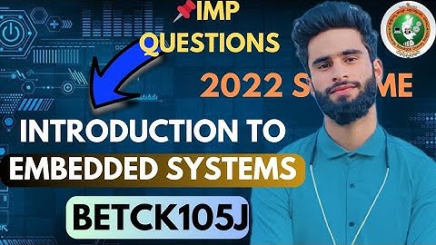 Embedded Systems vtu Important Questions BETCK105J✴️📝