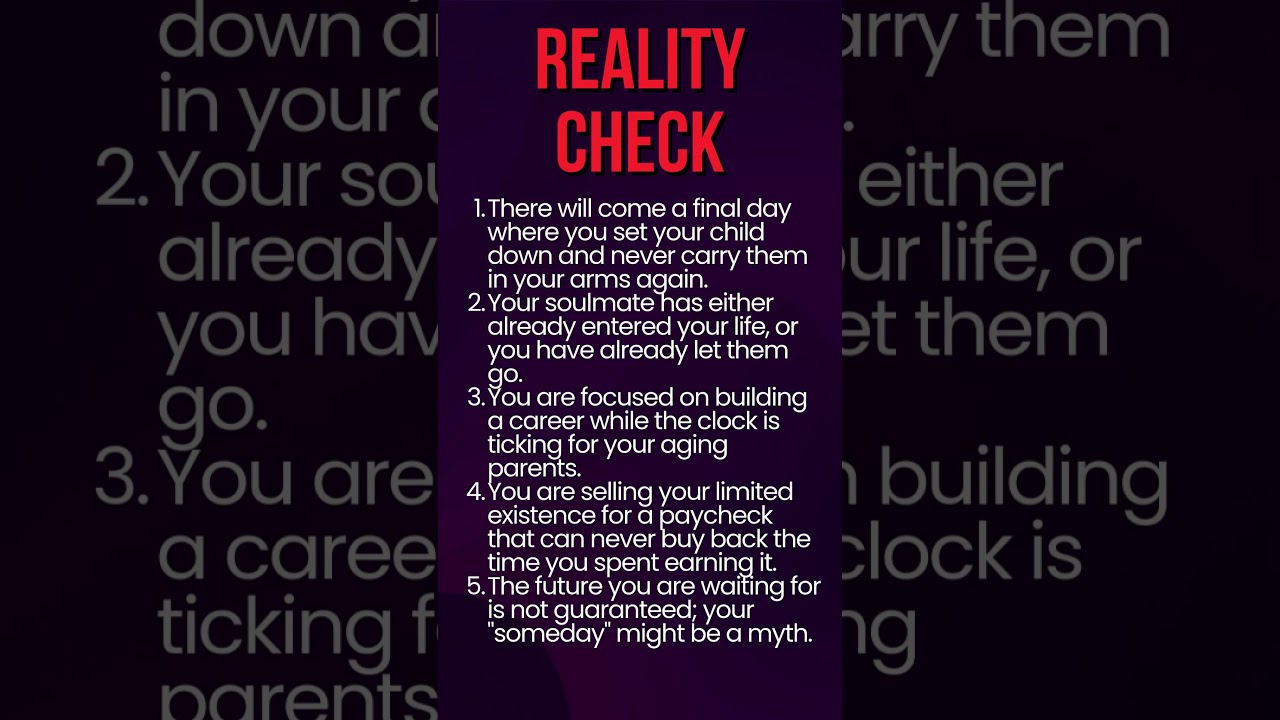 🌑 Harsh Realities You Need To Hear 