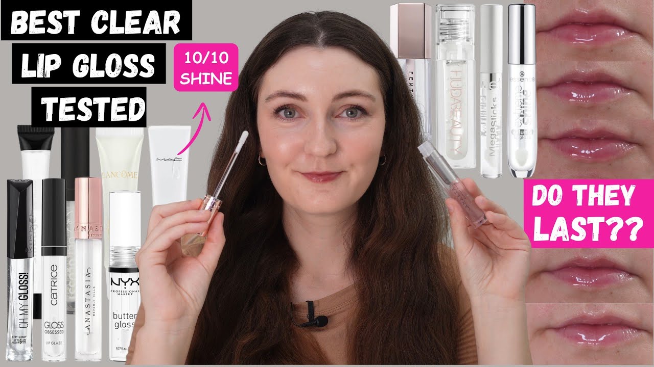 I Tested 12 CLEAR Lip Glosses - Are They Worth It & Do They Last?