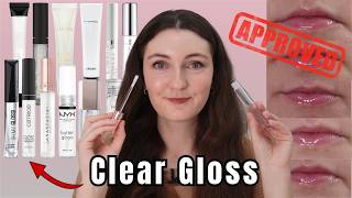 I Tested 12 CLEAR Lip Glosses - Are They Worth It & Do They Last?