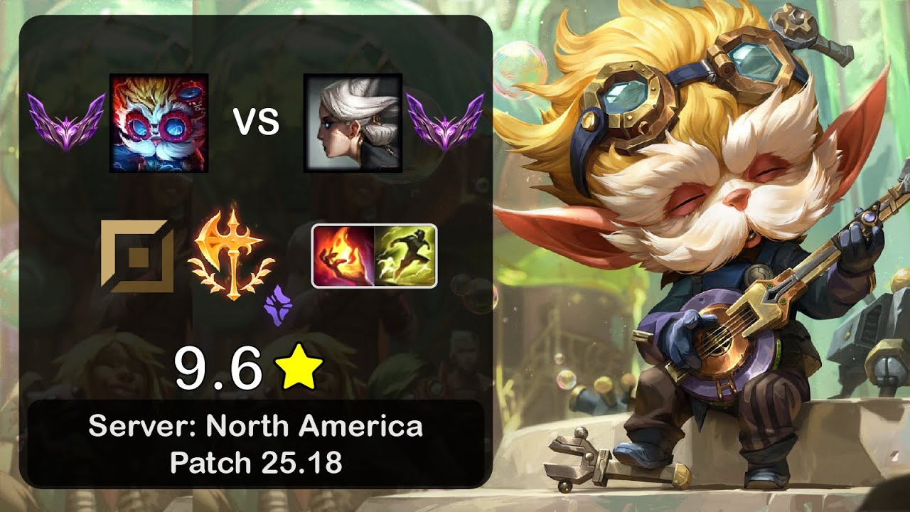 Heimerdinger Top vs Camille - NA Master - Patch 25.18
