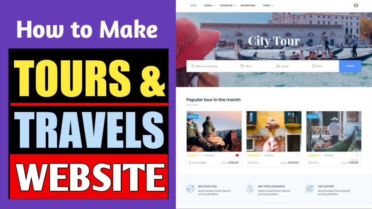 How To Make Tour And Travel Booking Website Using WordPress WP Travel How To Make Tour And Travel Booking Website Using WordPress WP Travel