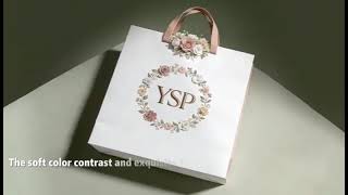 Eco-Friendly Alternative to PE Lamination, Floral Series #Eco-friendly luxury bags#Floral print