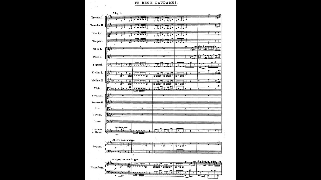 TE DEUM FOR THE VICTORY OF DETTINGEN HWV 283 by GF Handel Audio  Full score