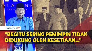 [FULL] Pidato Prabowo di Acara Rakornas PAN, Akui Didukung Jokowi hingga Cerita Angka 8